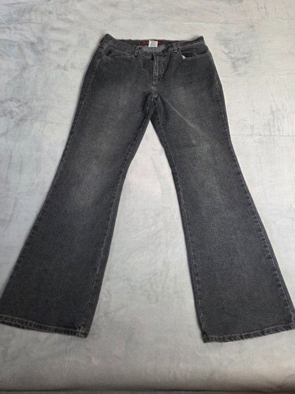 Z. CAVARICCI Y2K Dark Black Gray Wash Flare Bootcut Jeans/Denim – Women Size 10